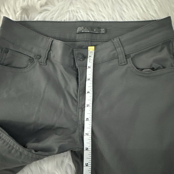 Prana womens gray double knee skinny jeans gray 4 stretch EUC - Picture 9 of 14